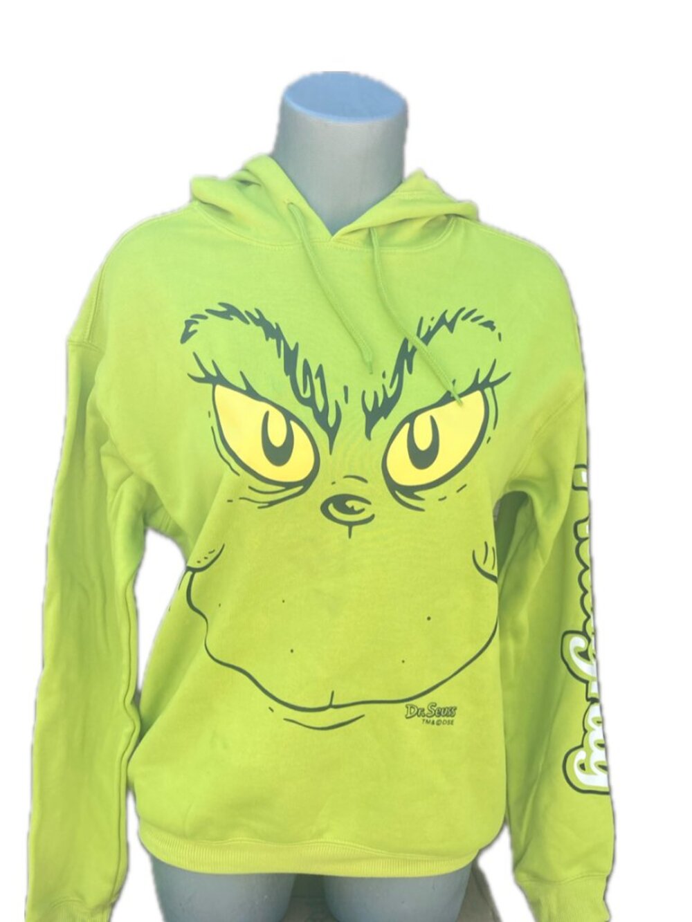 Dr. Seuss / Hybrid Apparel "Naughty" Grinch Hoodie XS RN 117508 NWT